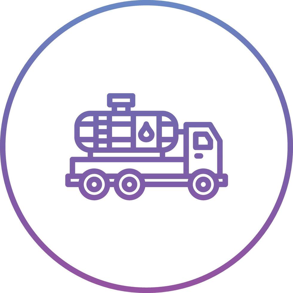 Water Tanker Vector Icon