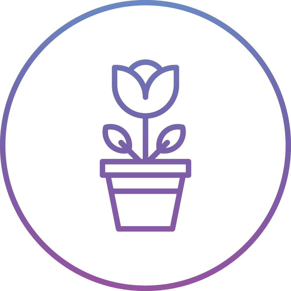 Flower Pot Vector Icon