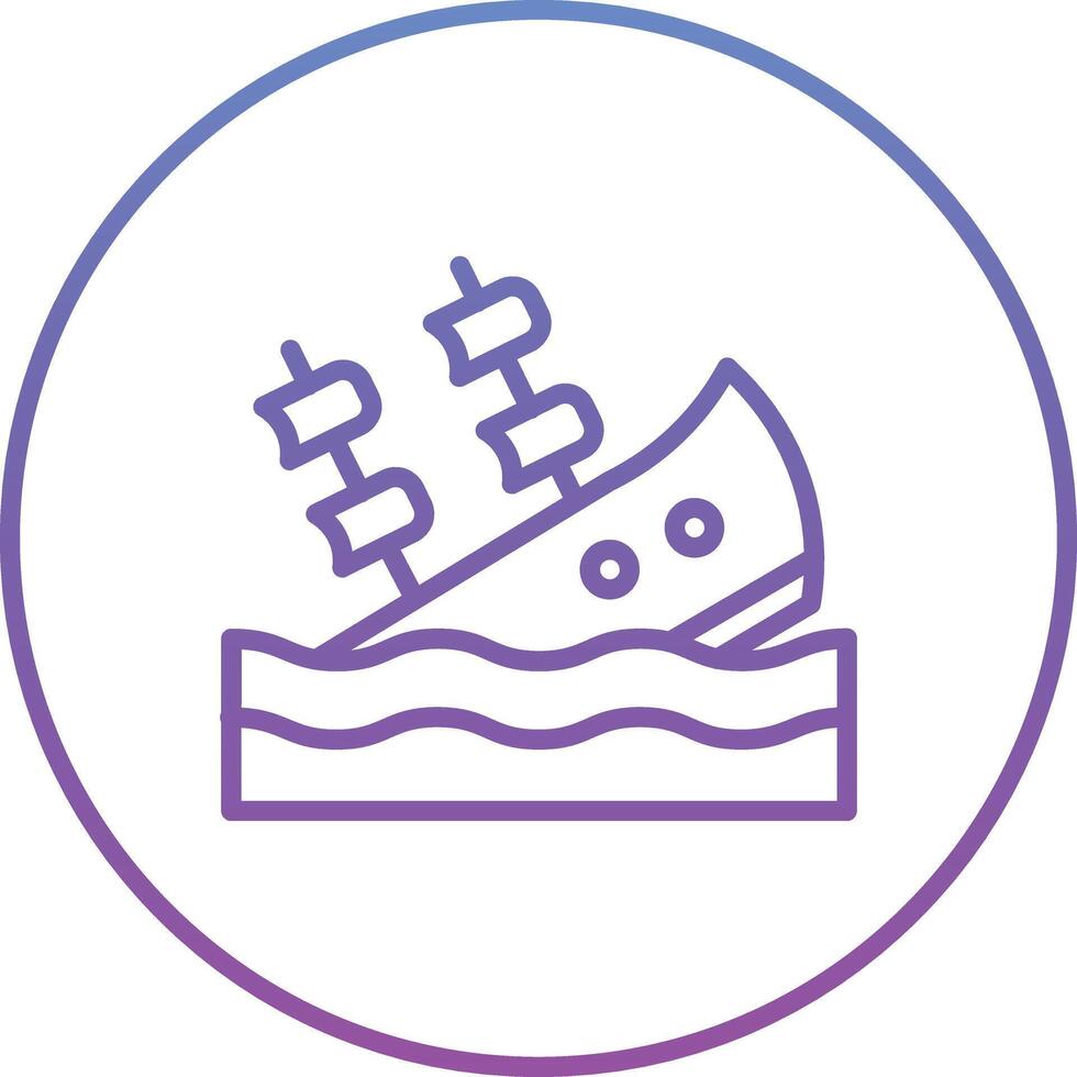 Shipwreck Vector Icon