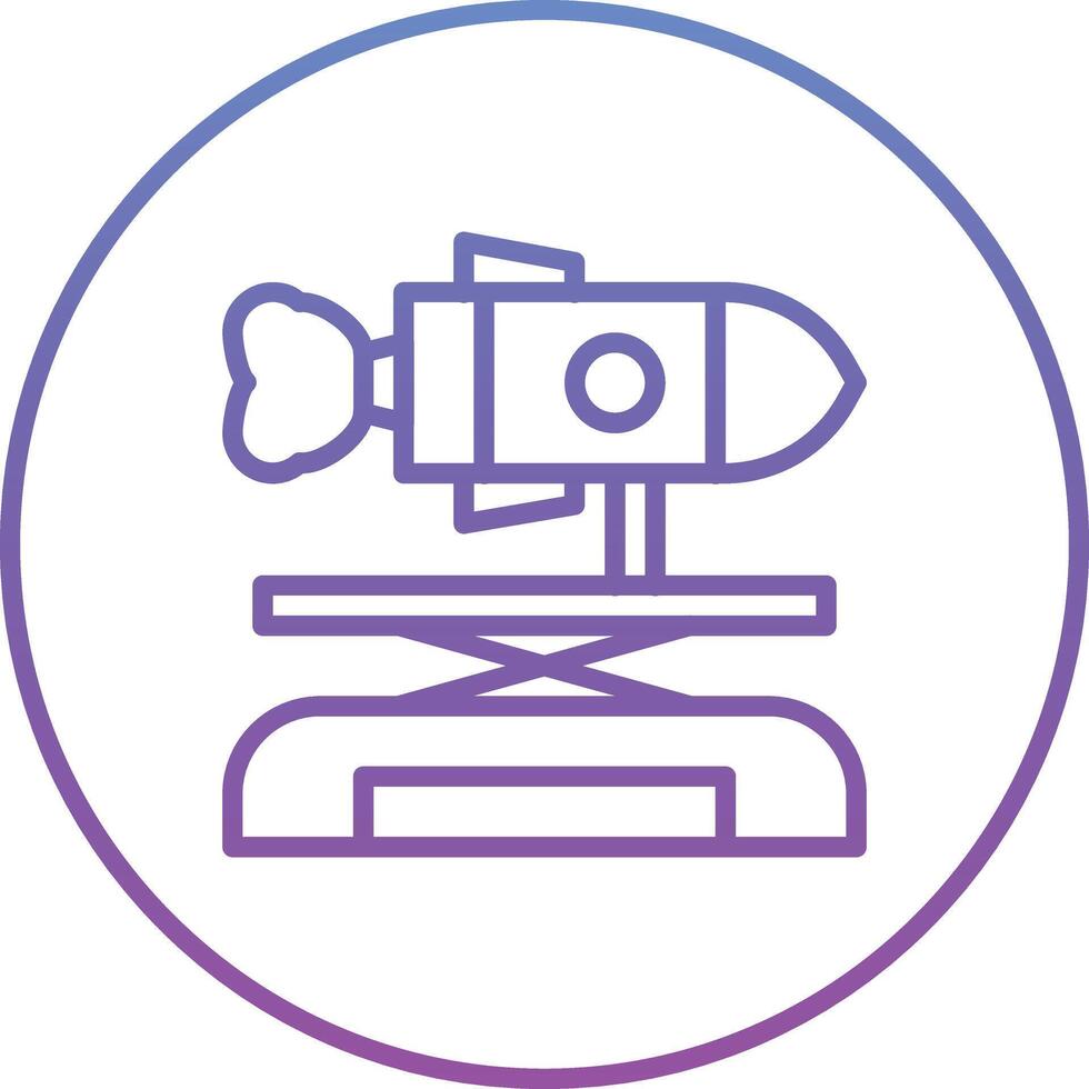 Space Catapult Vector Icon