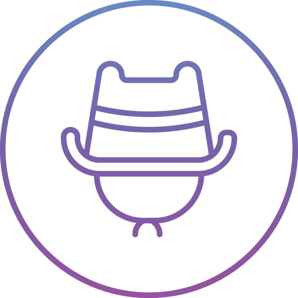 icono de vector de sombrero de vaquero