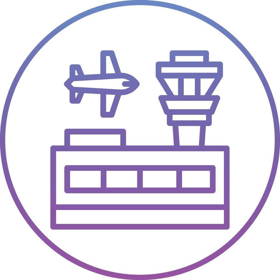 Airport Building Vector Icon