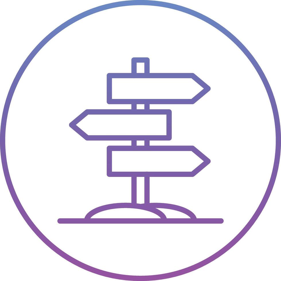 Directional Sign Vector Icon
