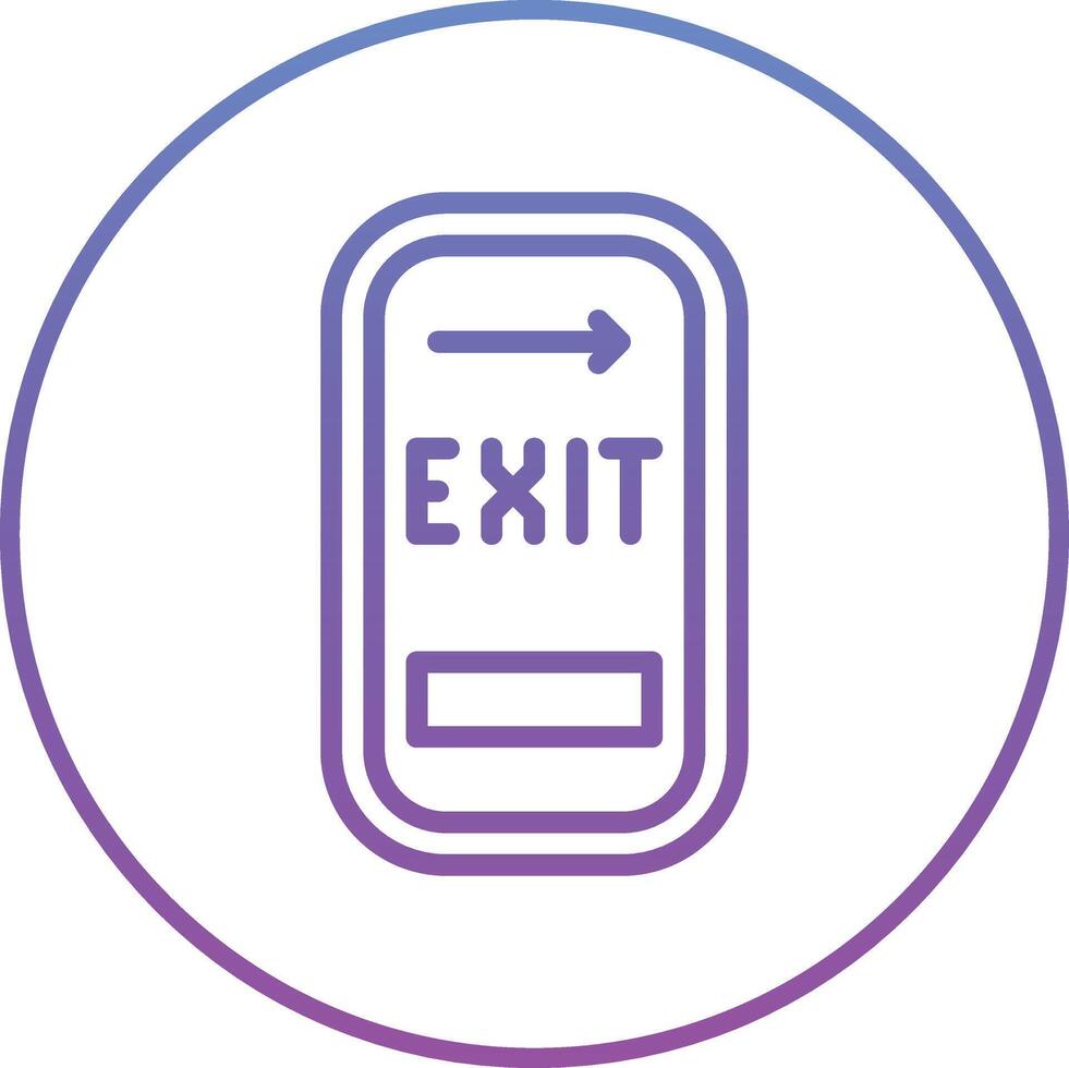 Exit Door Vector Icon