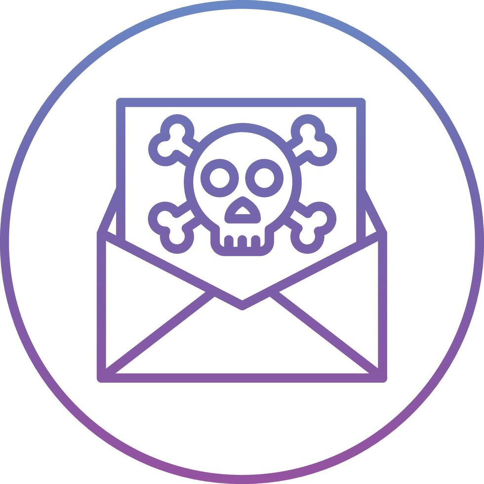 Email Hacked Vector Icon