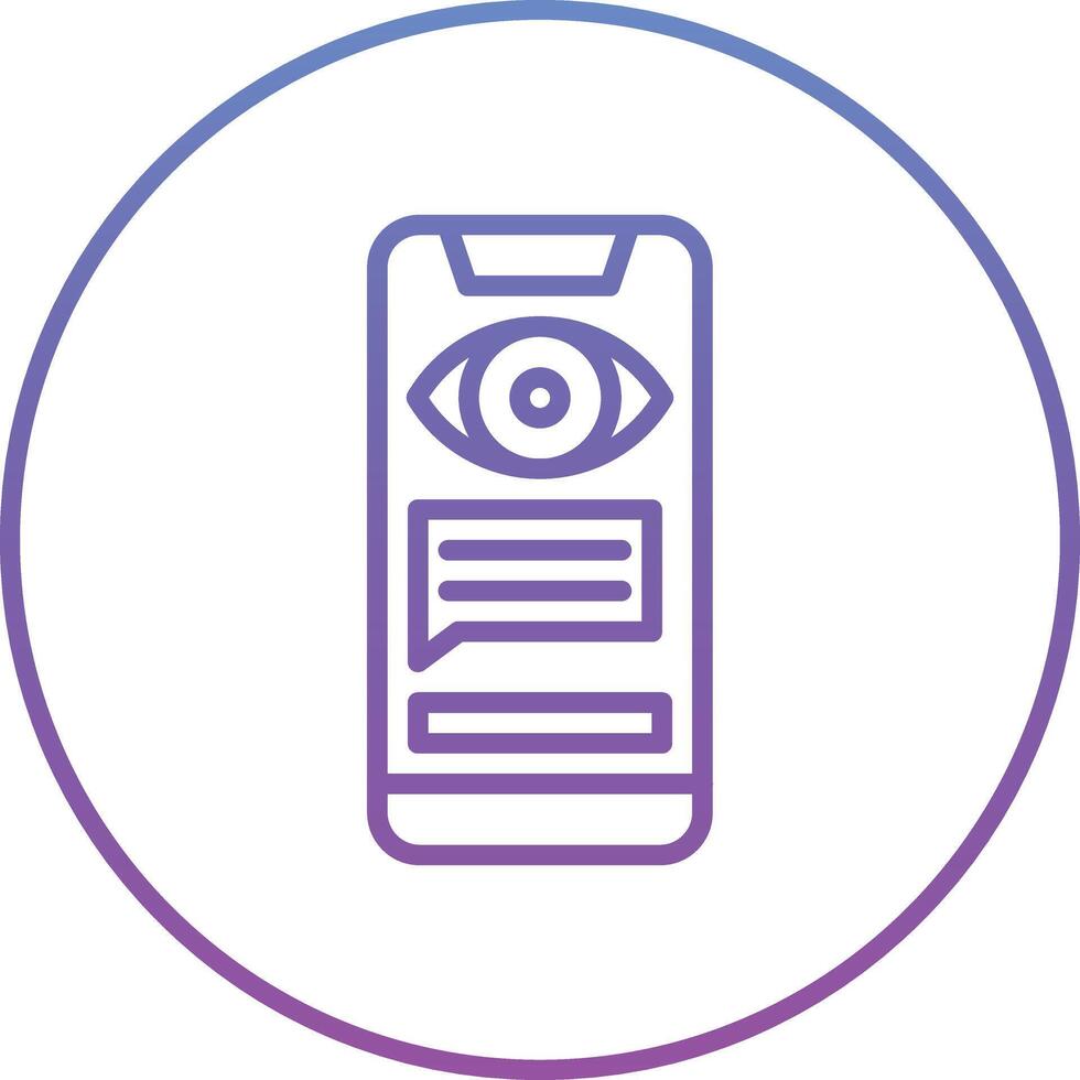 Chat Spyware Vector Icon