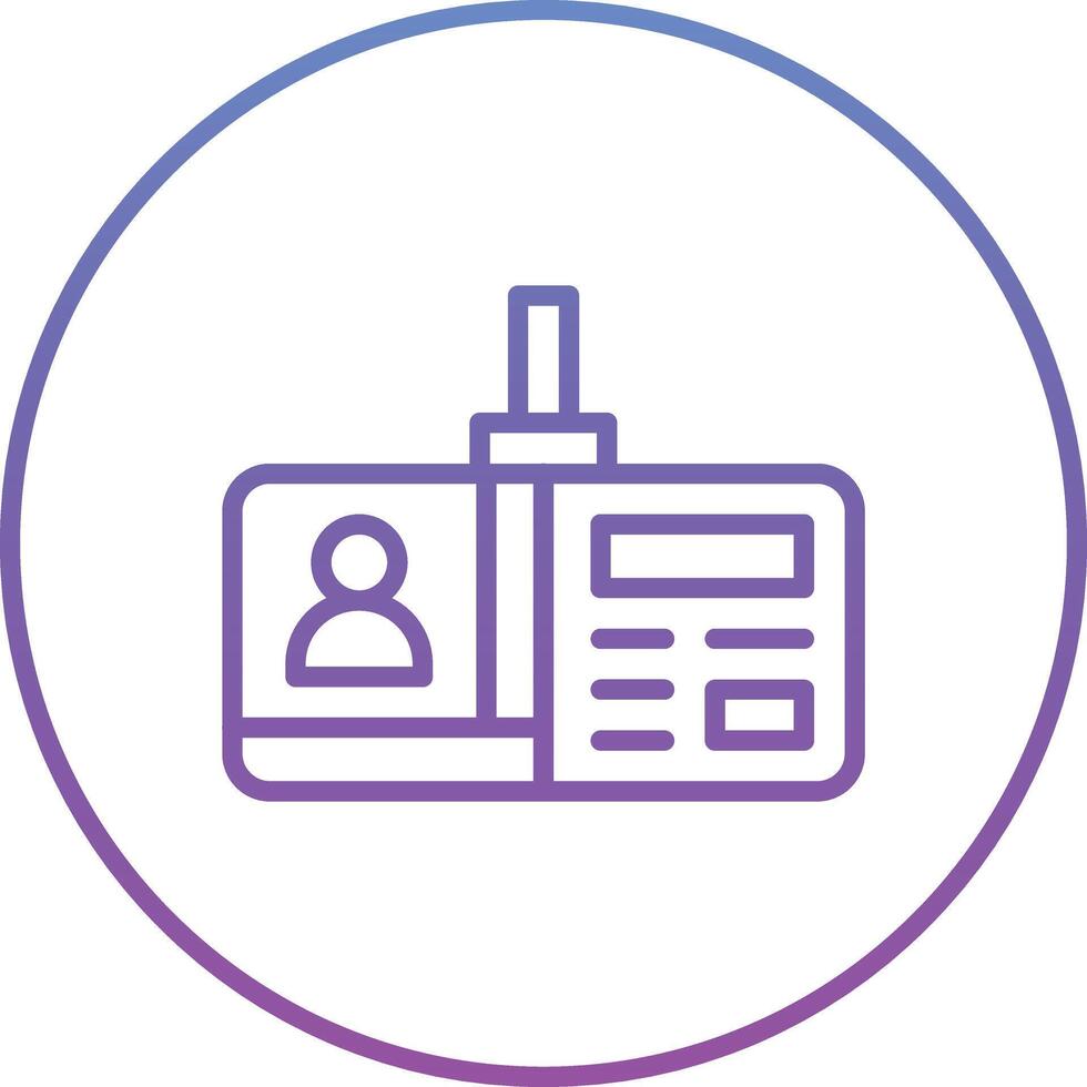 Identification Card Vector Icon