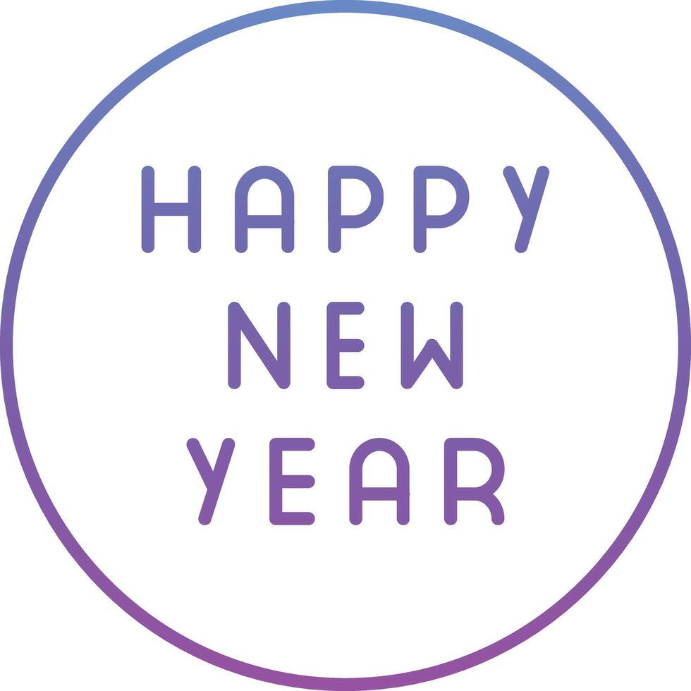 Happy New Year Vector Icon