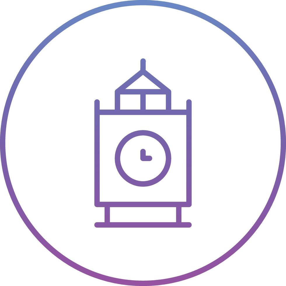 New Year Clock Vector Icon
