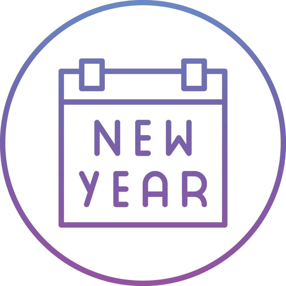 New Year Calendar Vector Icon