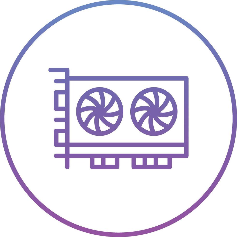 Graphics Card Vector Icon