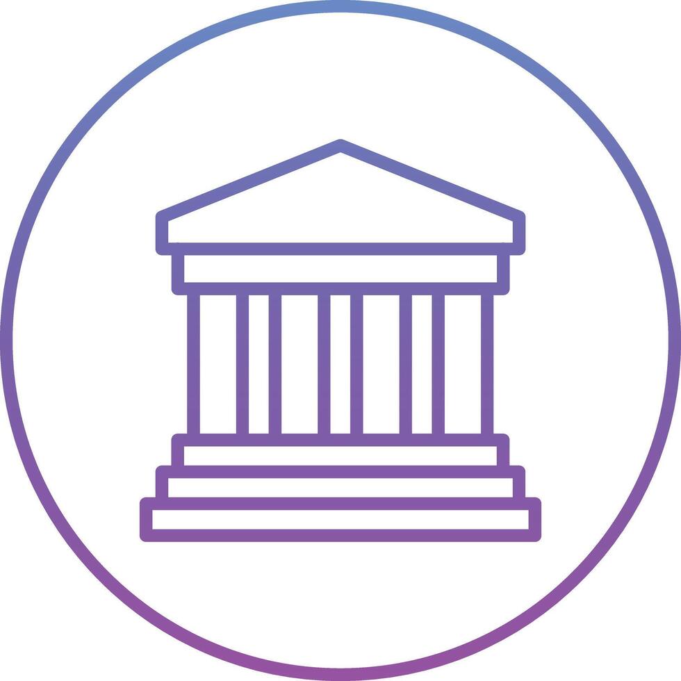 Greek Temple Vector Icon