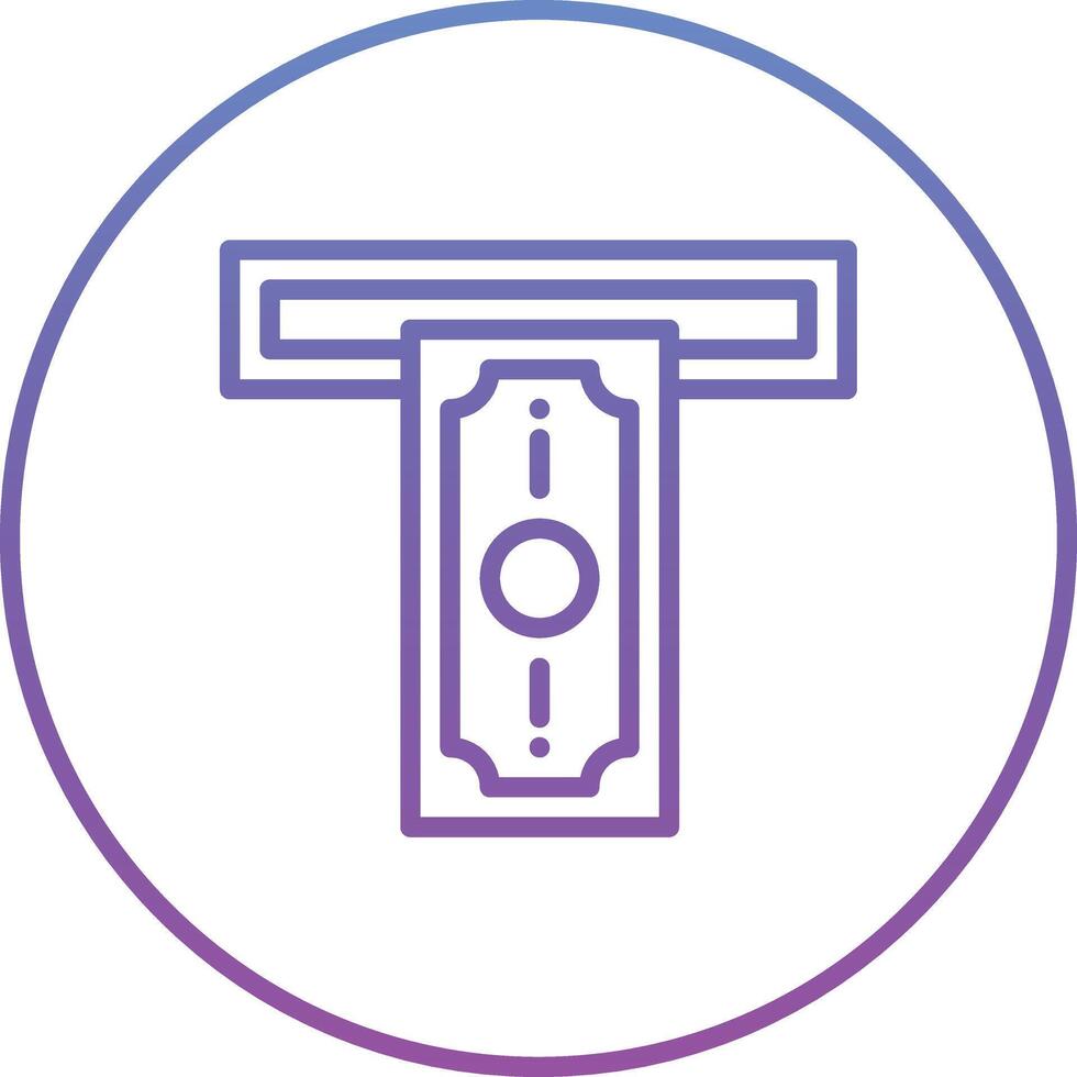 Cash Withdrawal Vector Icon