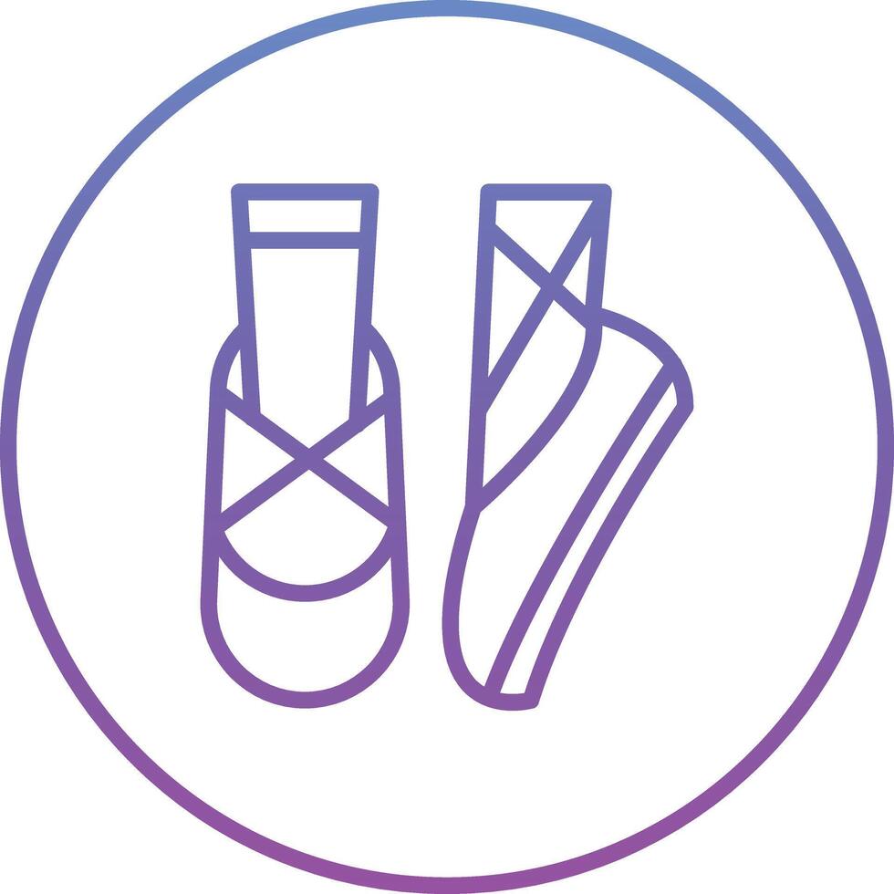 Ballet Shoes Vector Icon