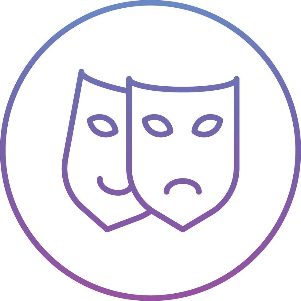 Theatre Mask Vector Icon