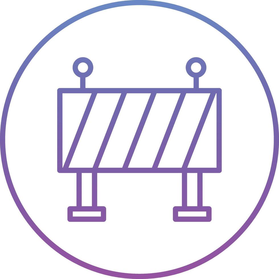 Road Block Vector Icon