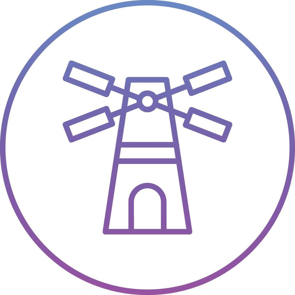 Windmill Vector Icon