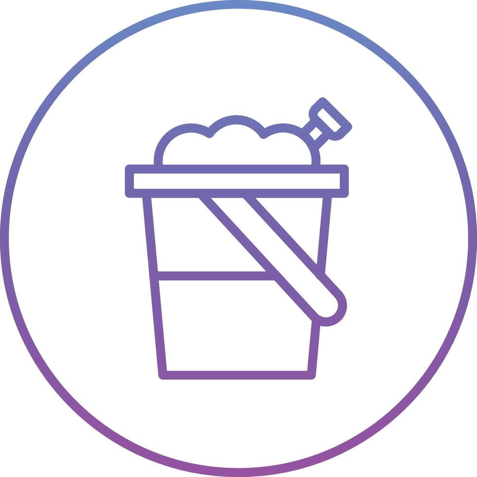 Sand Bucket Vector Icon