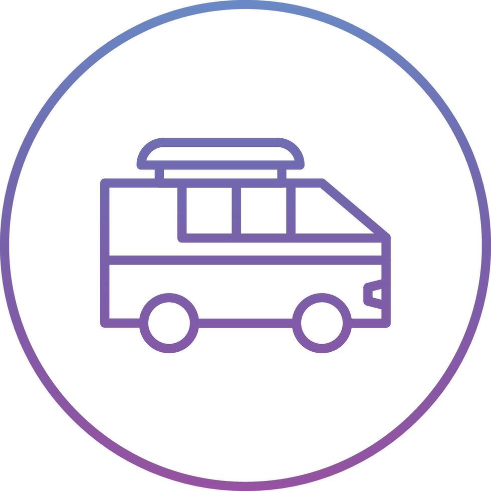 Surf Van Vector Icon