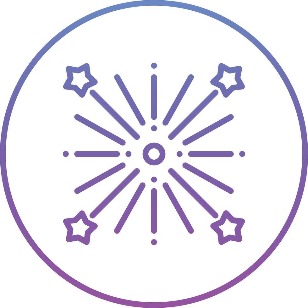 Wedding Fireworks Vector Icon