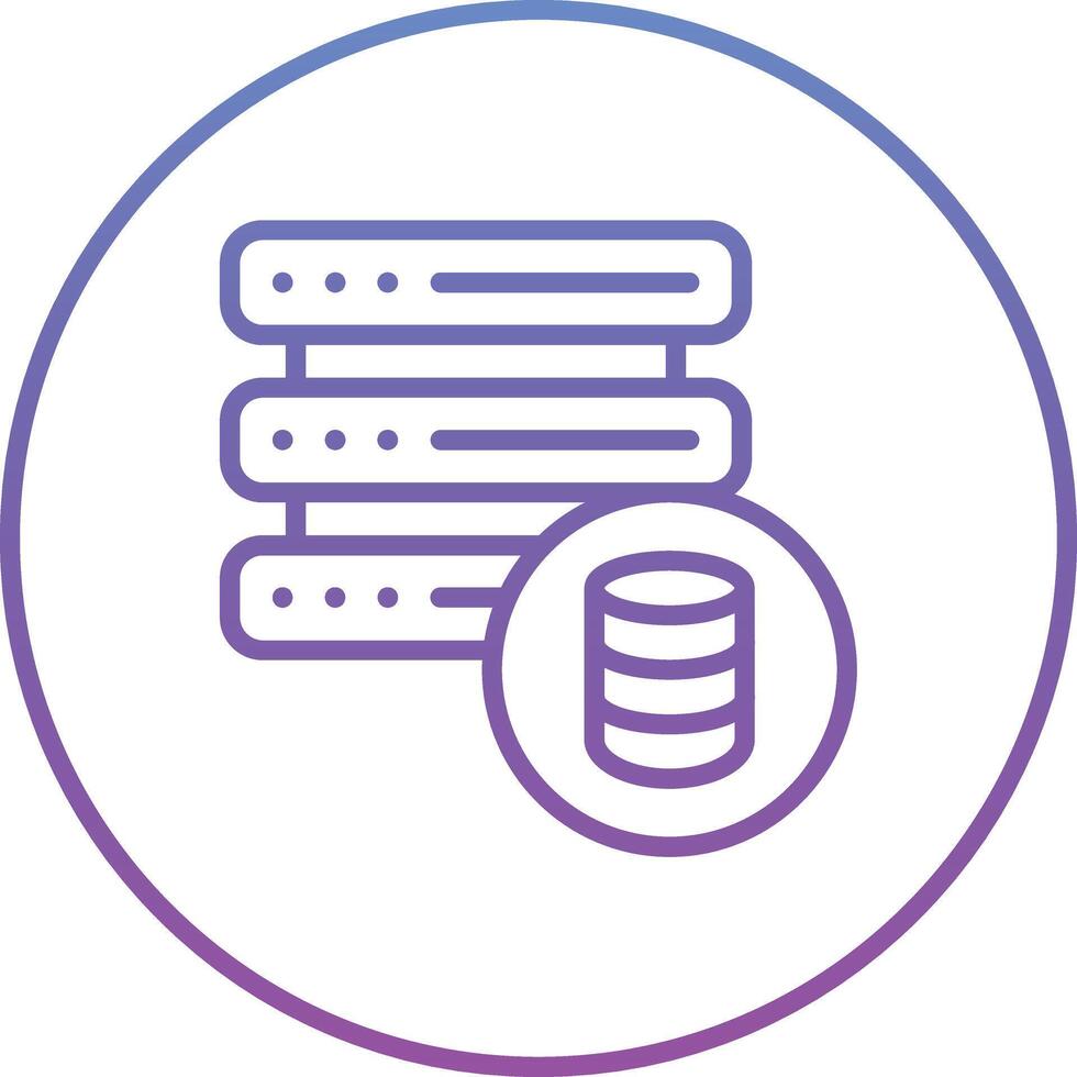 Database Network Vector Icon