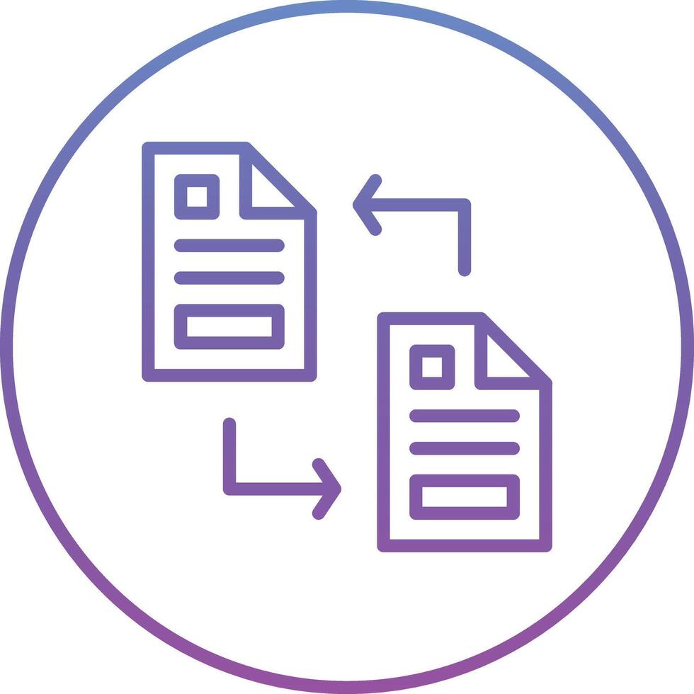 icono de vector de transferencia de archivos