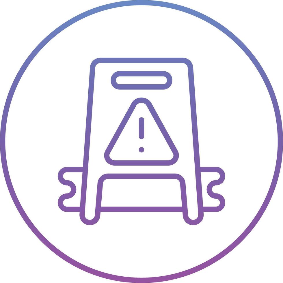 Wet Floor Vector Icon