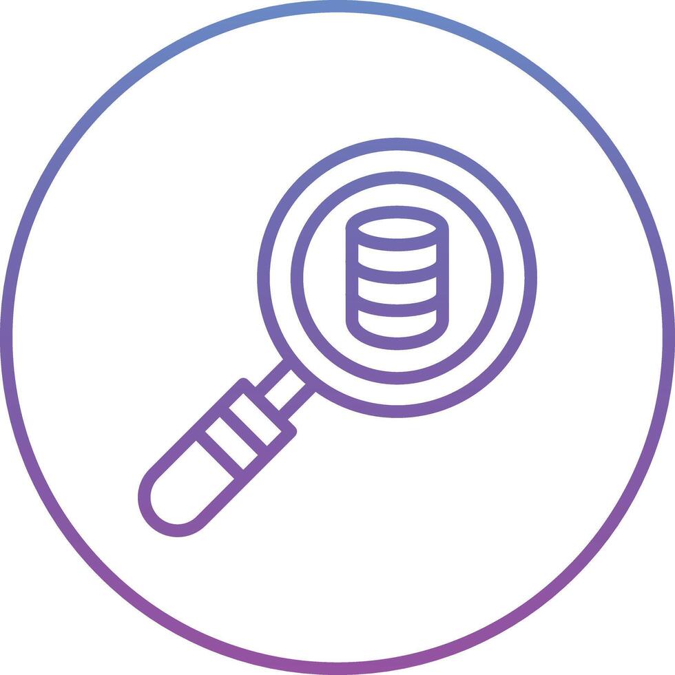 Search Database Vector Icon