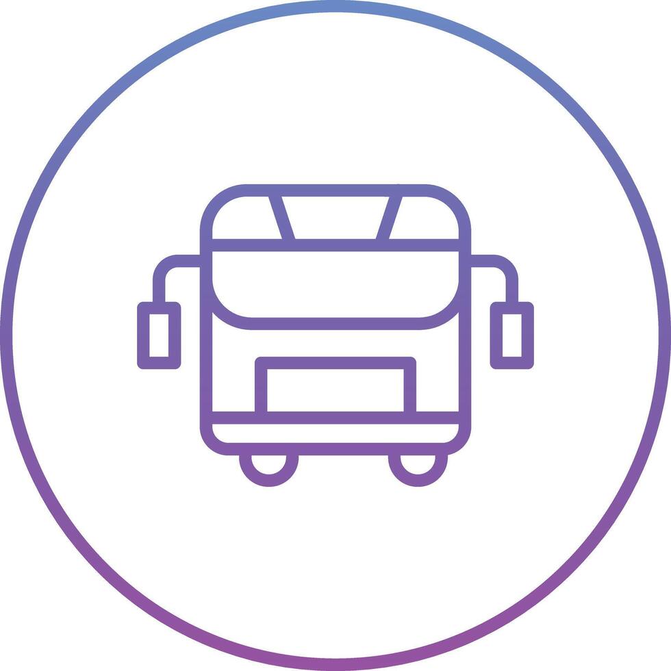 icono de vector de autobús escolar