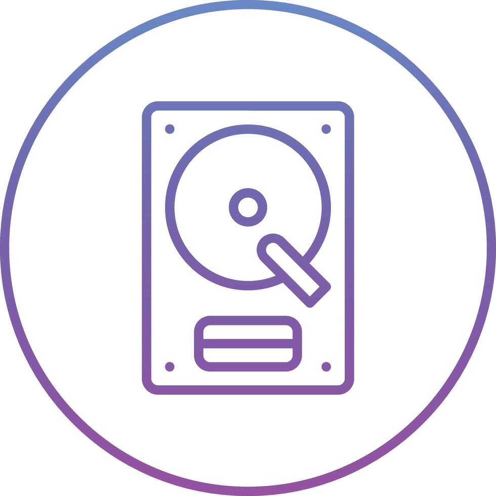 Hard Disk Vector Icon