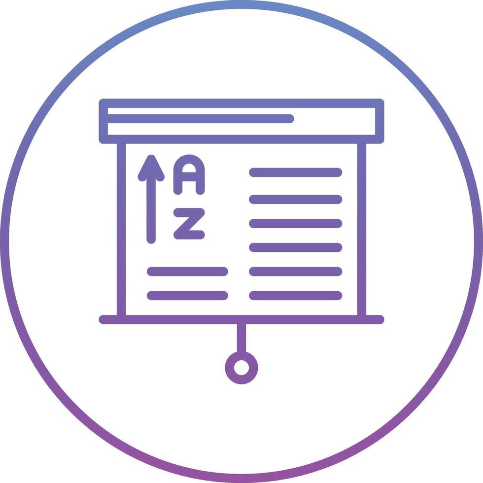 From A to Z Vector Icon