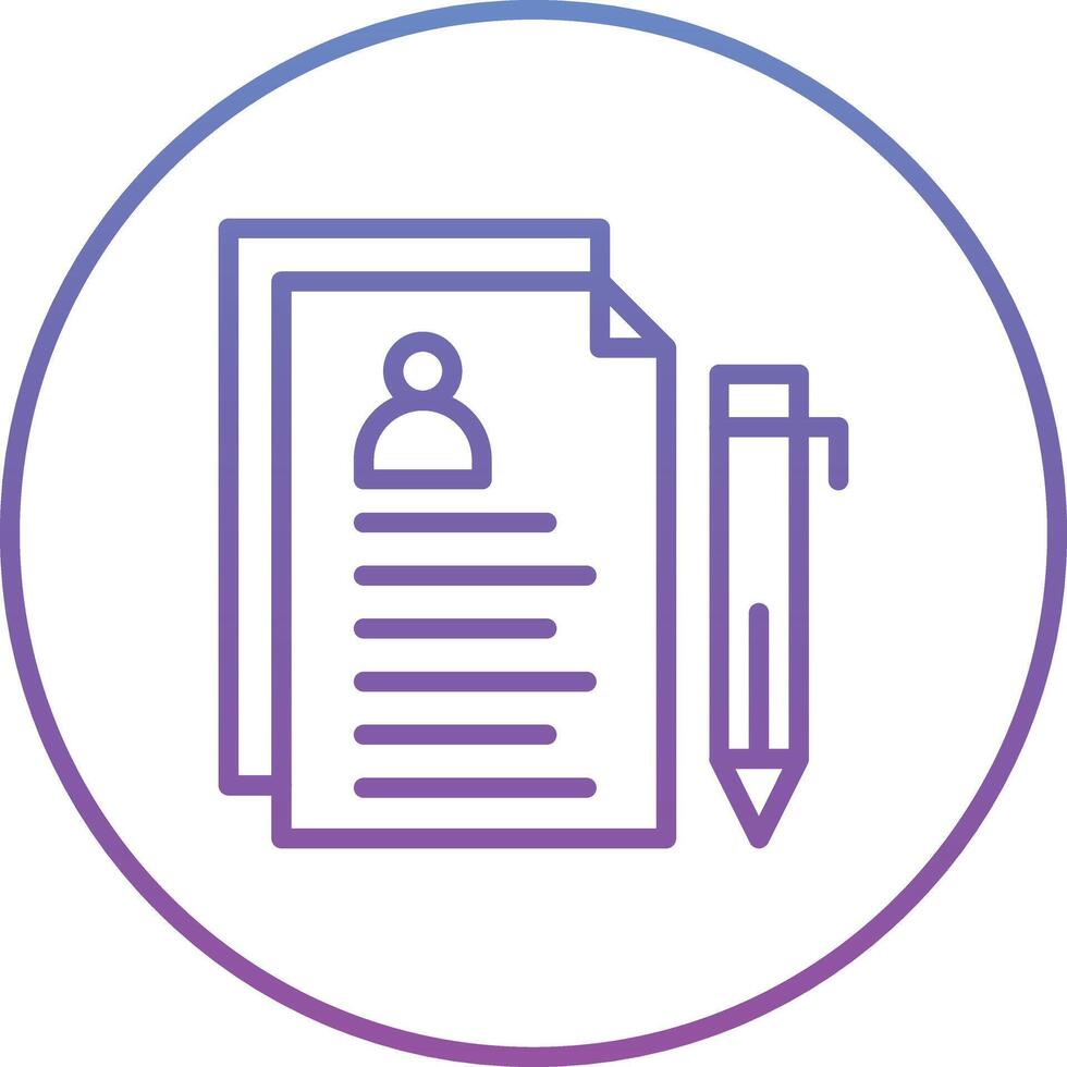 Curriculum Vitae Vector Icon