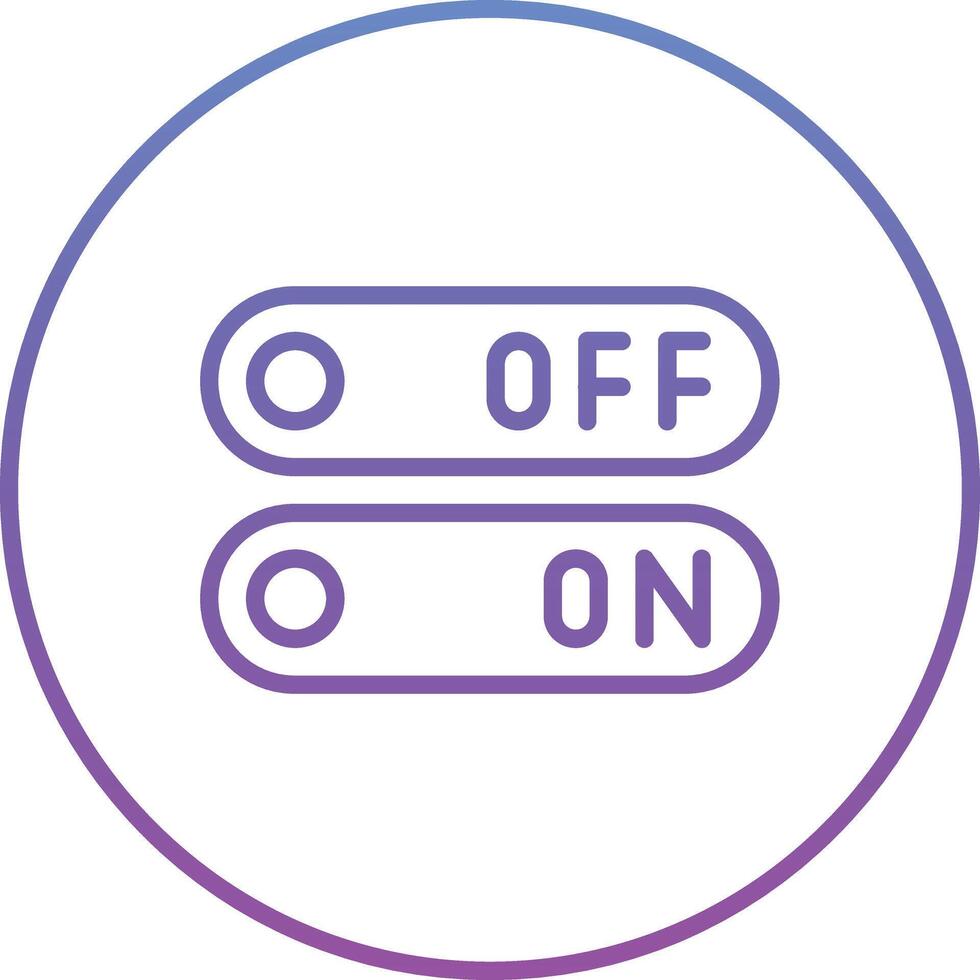 On Off Switch Vector Icon