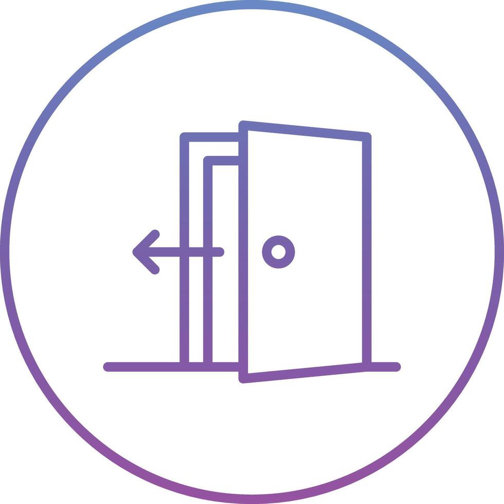 Exit Door Vector Icon