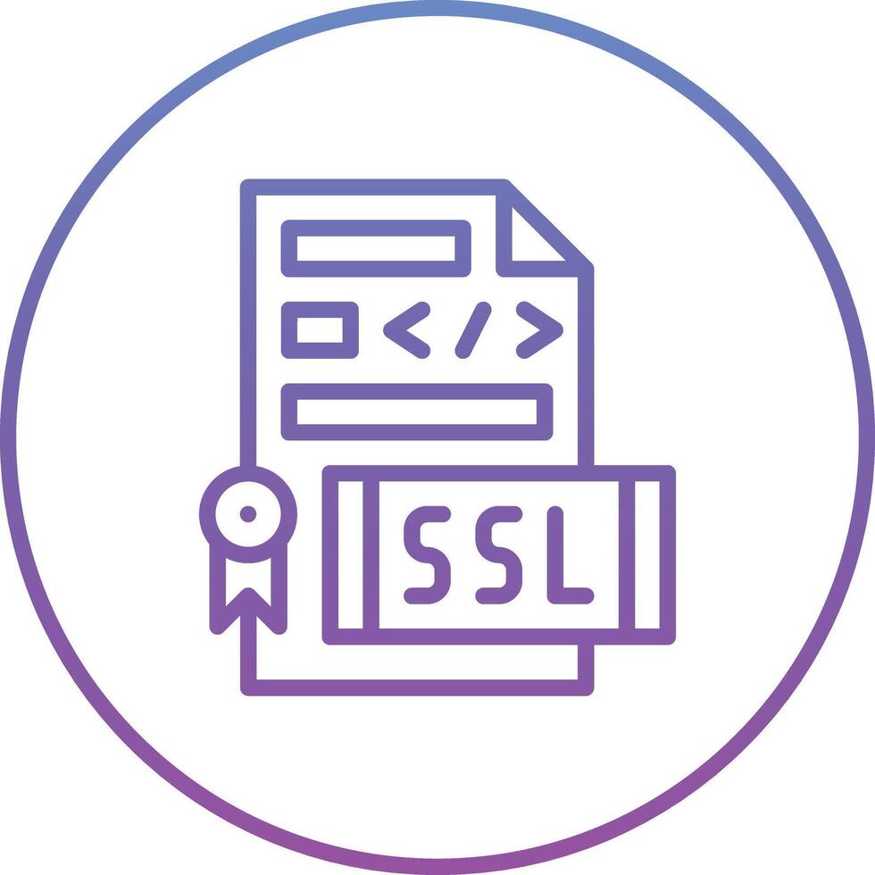 SSL File Vector Icon