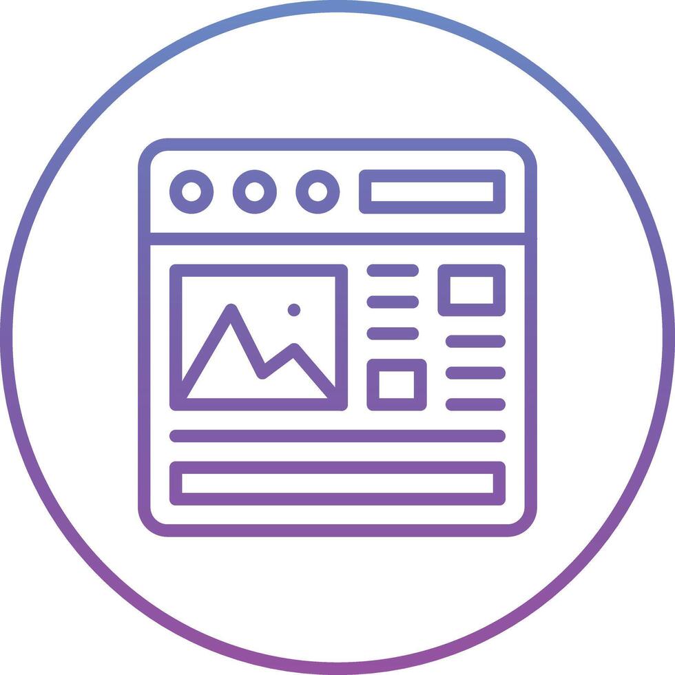 Landing Page Vector Icon