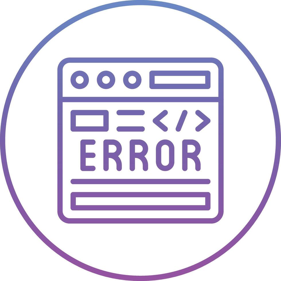 Code Error Vector Icon