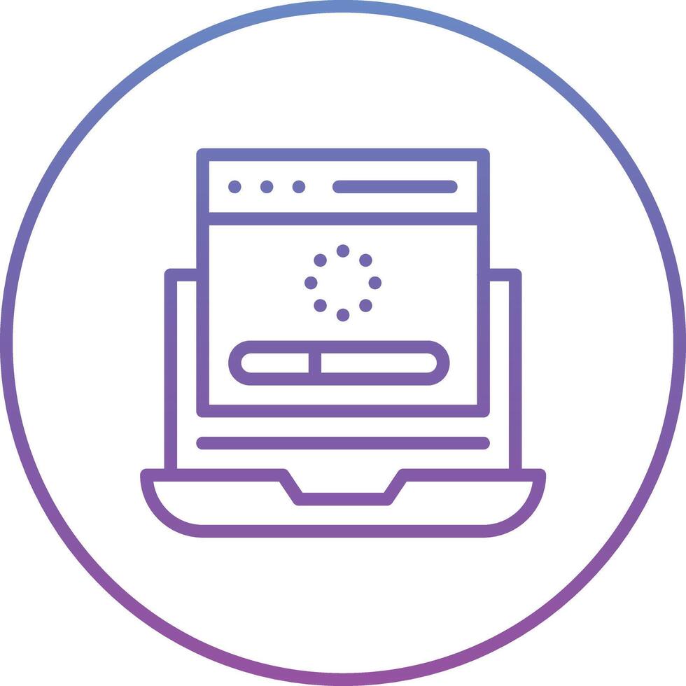 Web Loading Vector Icon