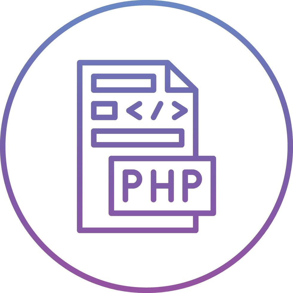 PHP File Vector Icon