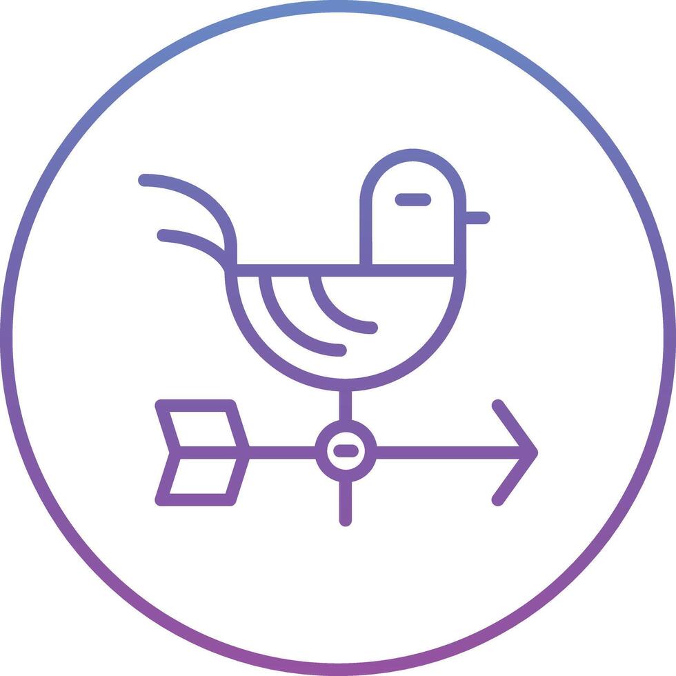 Weather Vane Vector Icon