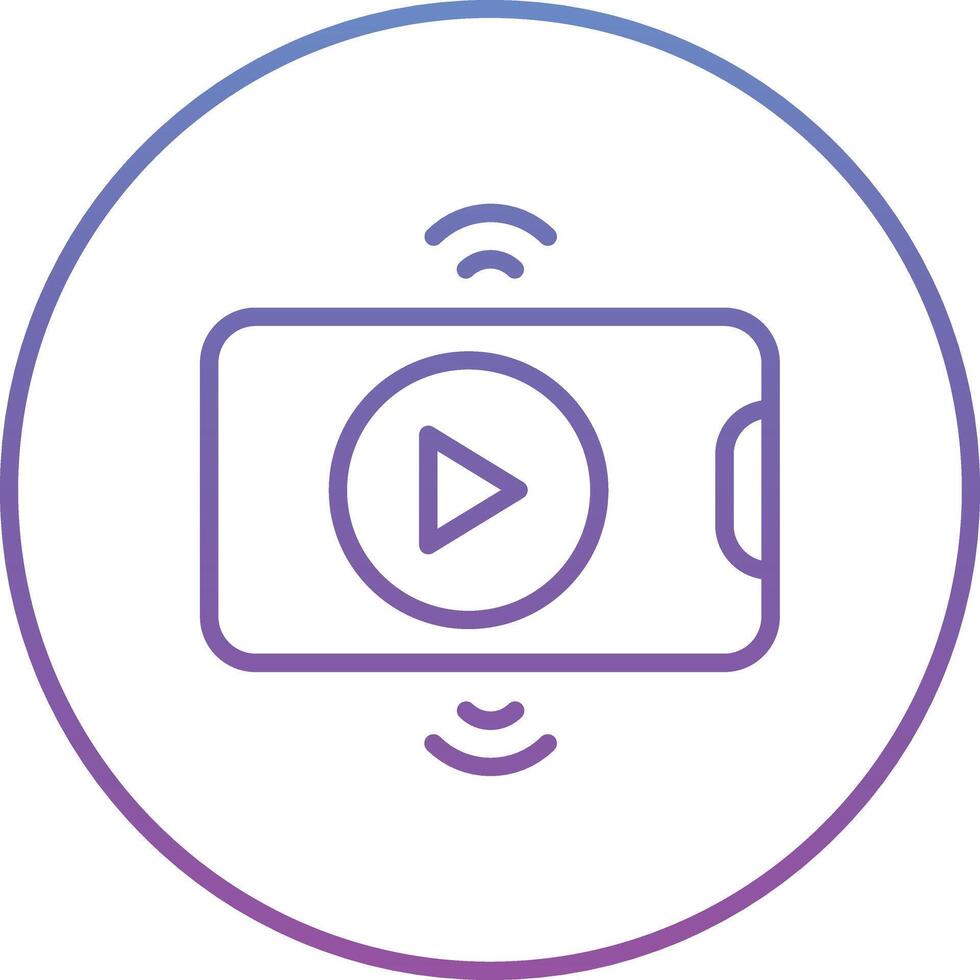 Live Streaming Vector Icon