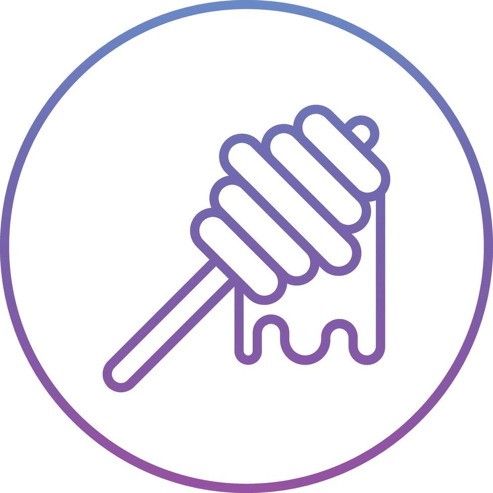 Honey Dipper Vector Icon