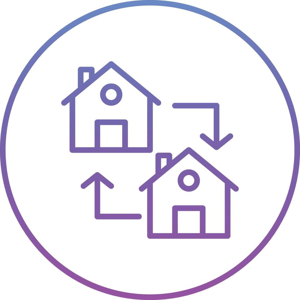 House Exchange Vector Icon