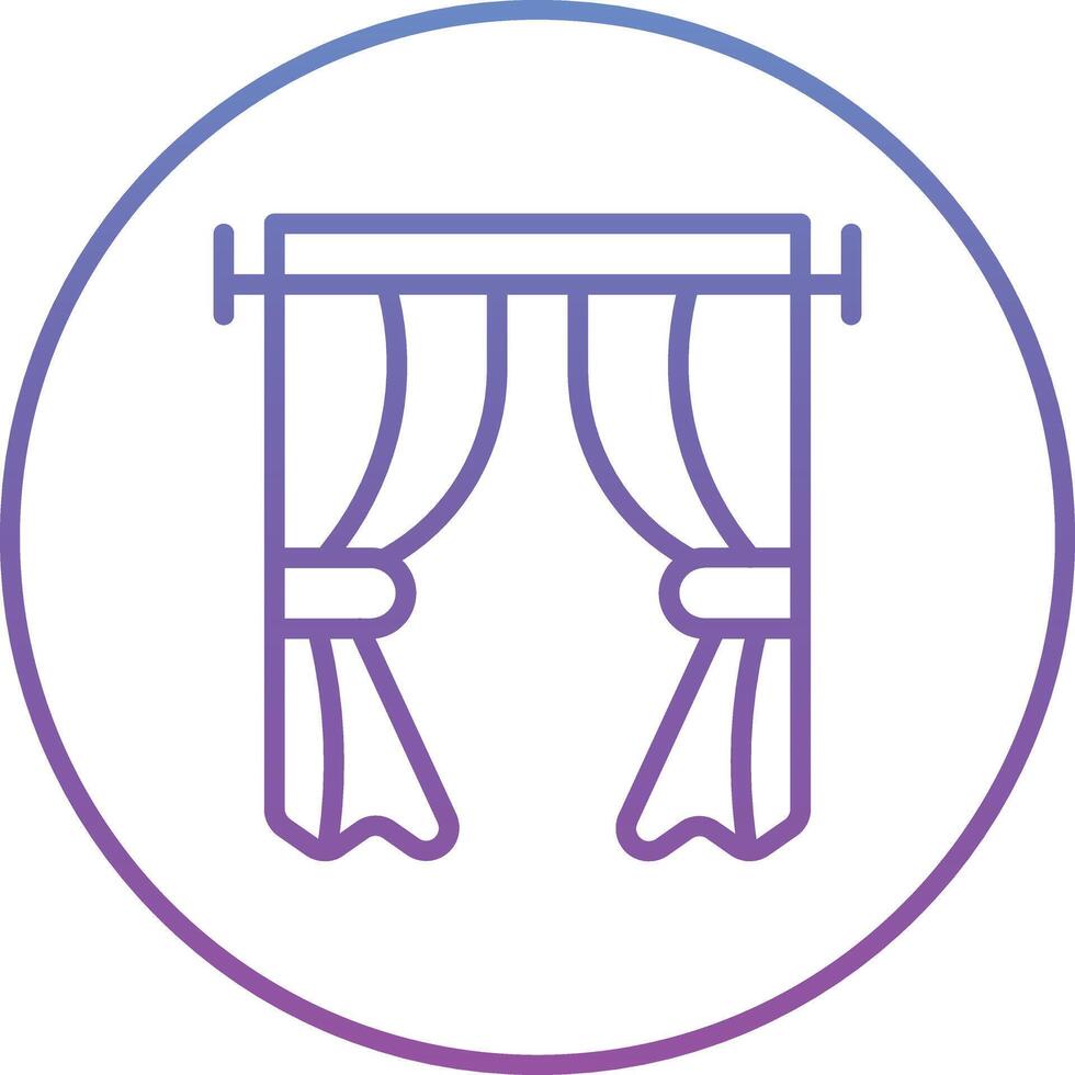 Curtains Vector Icon