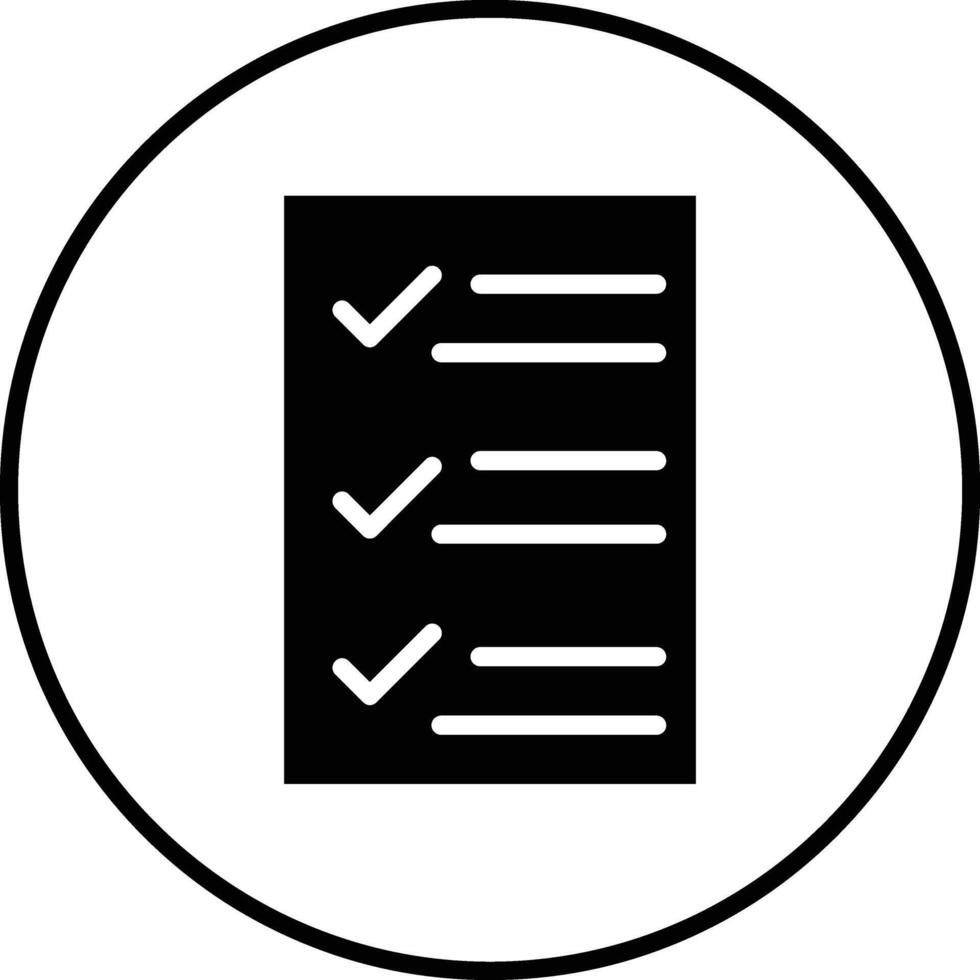 Tasks List Vector Icon