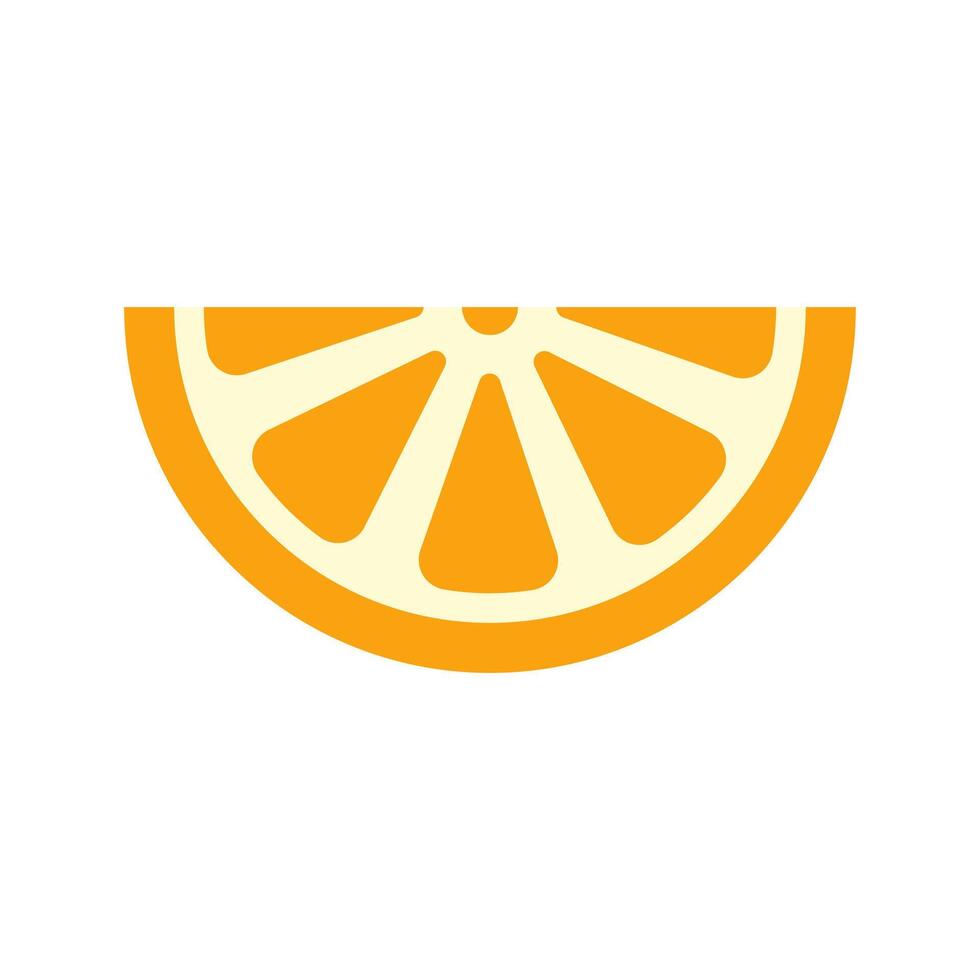 Lemon, orange icon in flat color style, isolated on white background vector