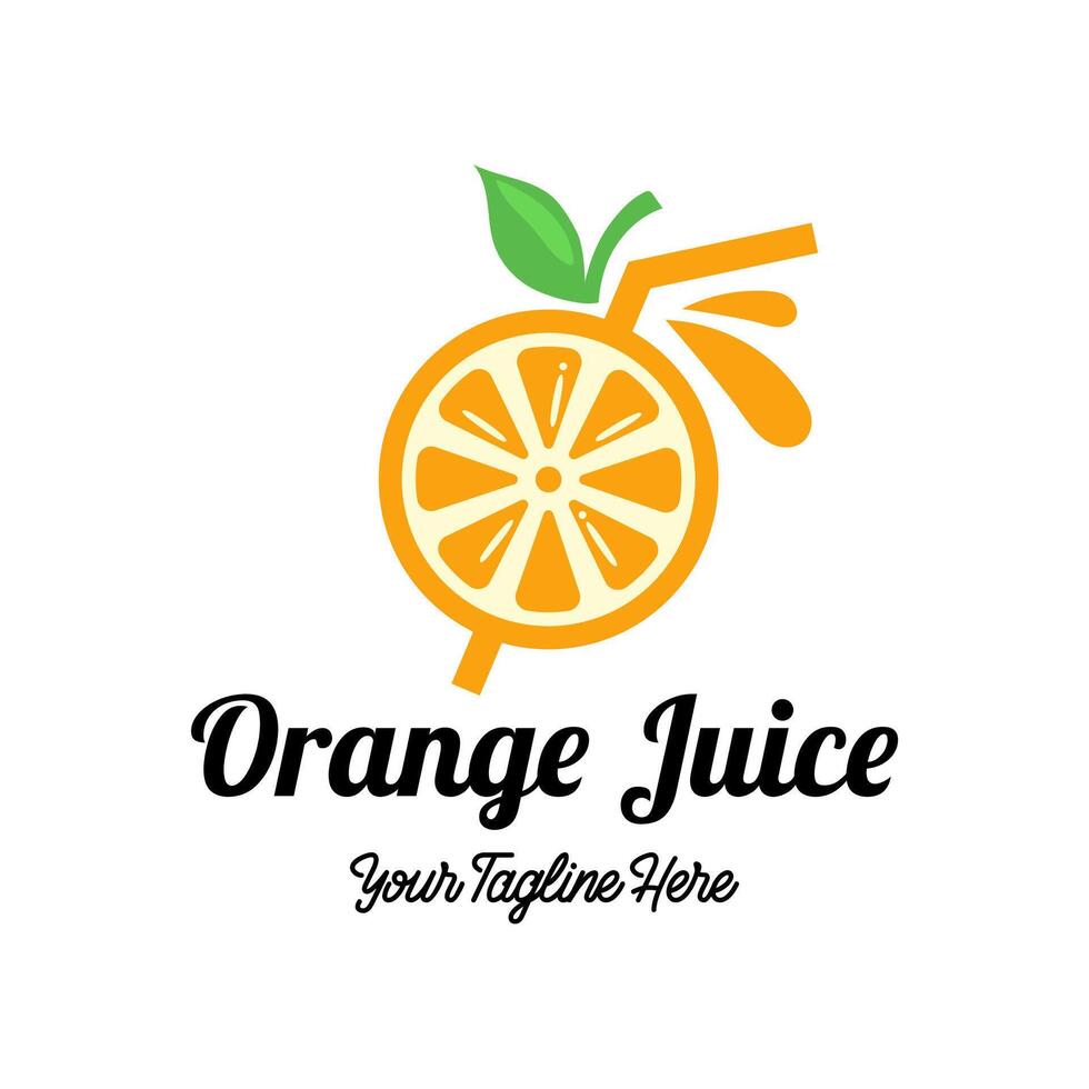 Fruit juice logo. Fresh drink logo. vector