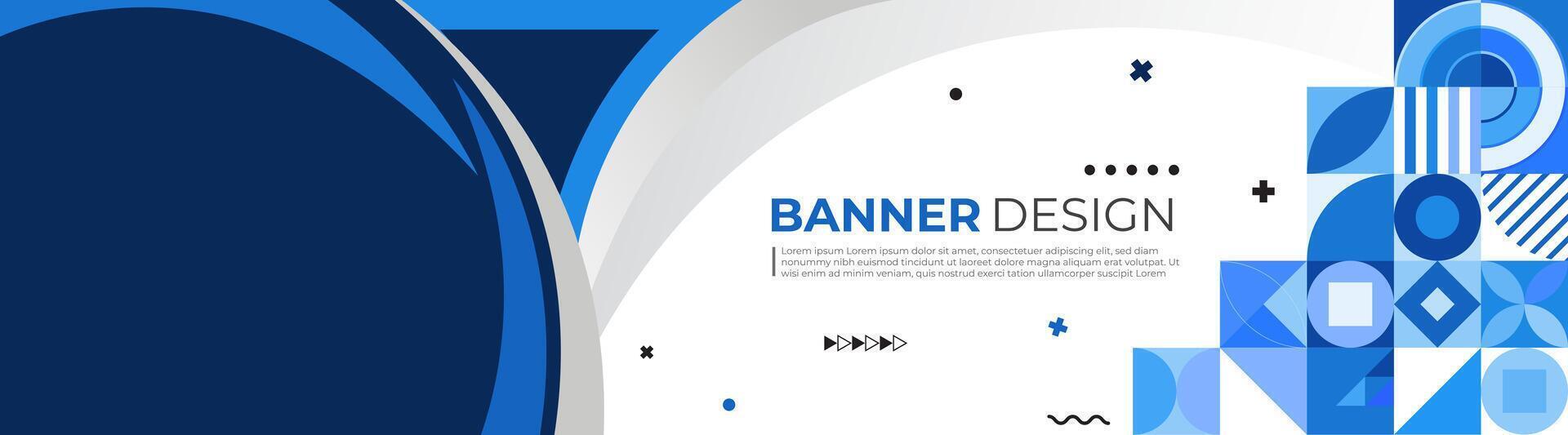 Modern business abstract banner design template vector