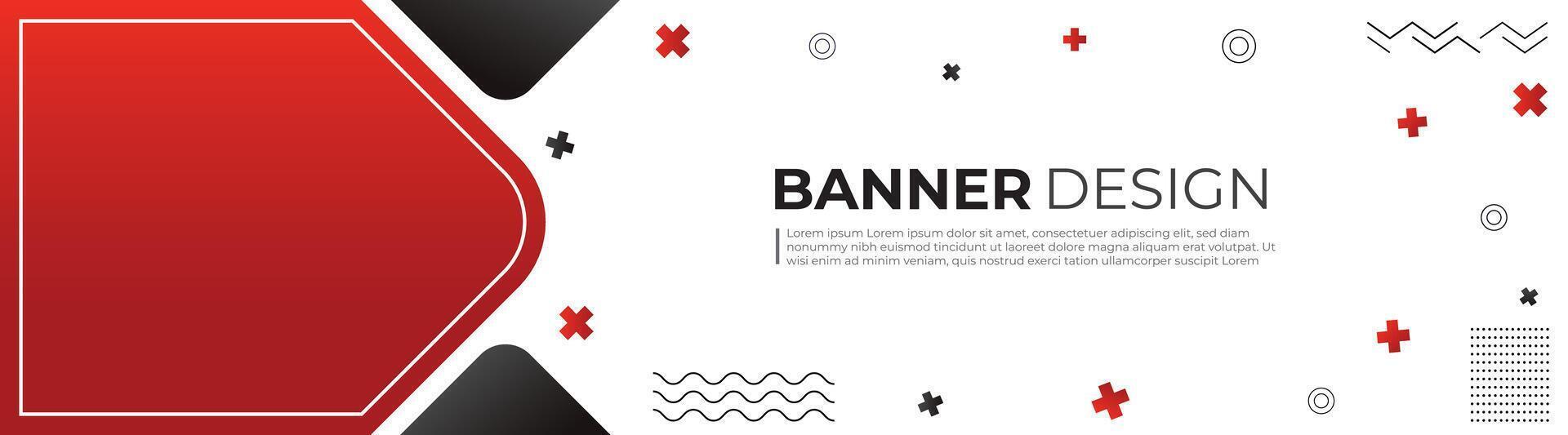 Modern business abstract banner design template vector