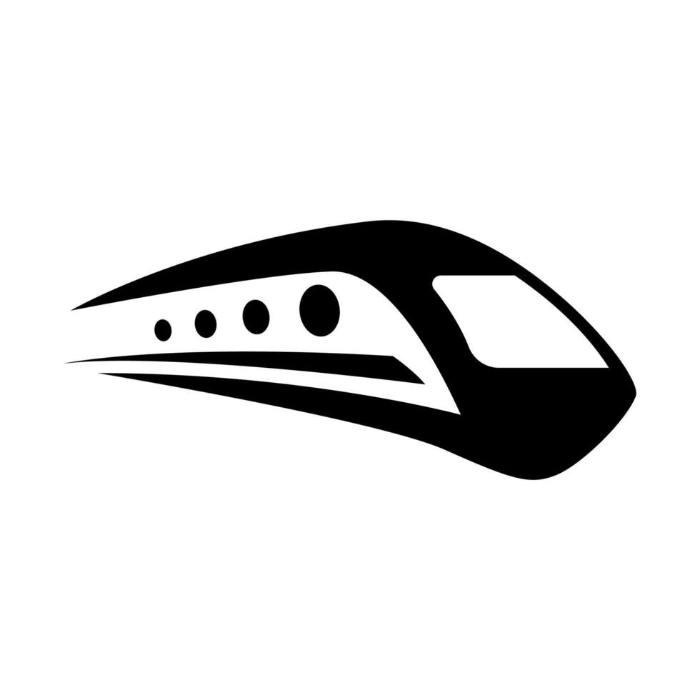 tren icono vector. moderno transporte firmar aislado en blanco antecedentes vector